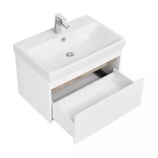 Тумба под раковину Акватон Марти 70см 1A267501MY010 белый/дуб эндгрейн